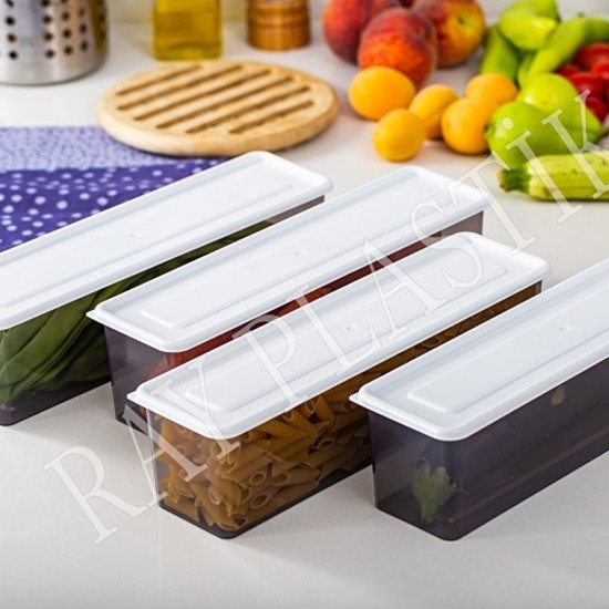4'lü Koyu Füme Saklama Kabı